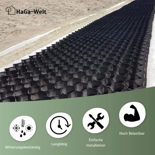 Geogitter – robustes und langlebiges Rasengitter für stabilen Boden