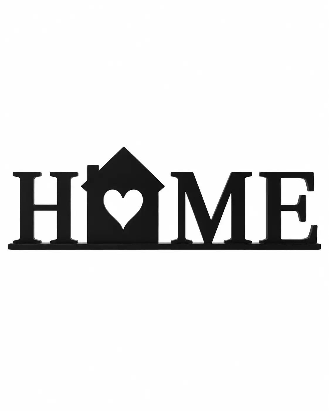HOME Schriftzug mit Herz – 3D gedruckte Deko, 23 cm Dein-Rasenroboter.de